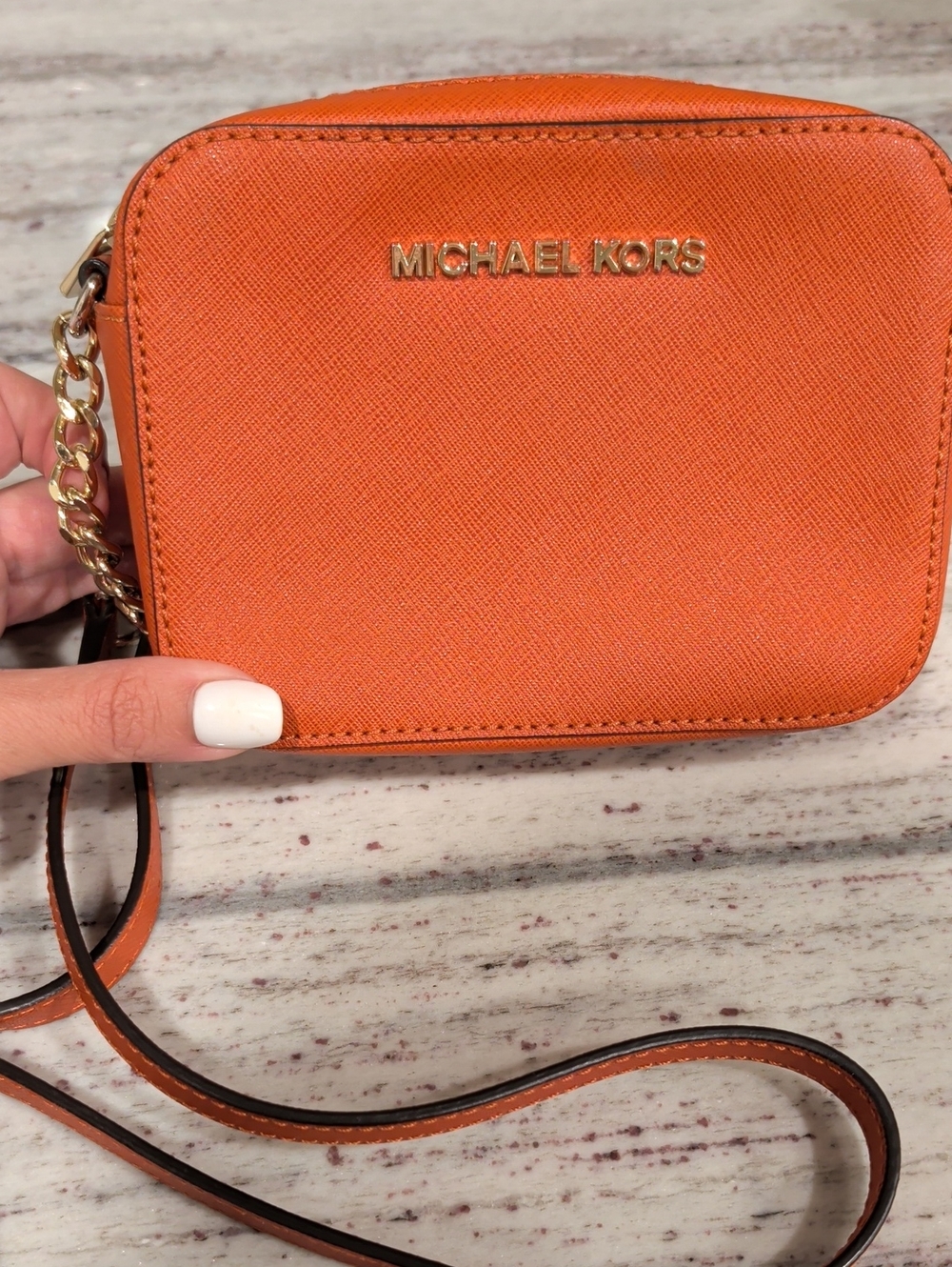 Michael Kors Orange  Crossbody Camera Bag